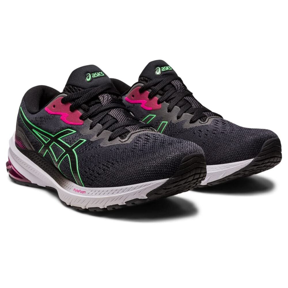 ASICS GT-1000 11 Women's Running Shoes Black/Pink 1012B197-004 Size 7 US